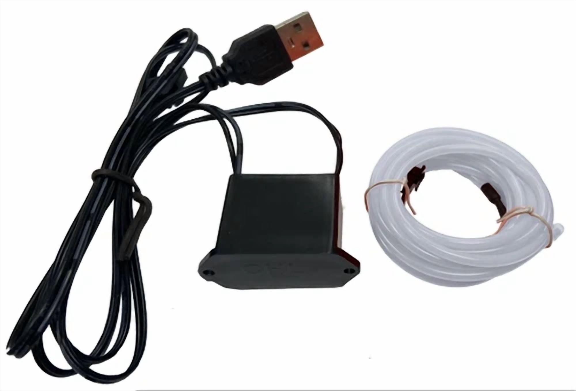 QUEST -Party Wire Aqua 2.3Mm El Wire With Dc5V Usb Inverter 5 Meter ...