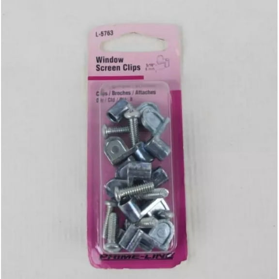 QUEST- Prime Line Products L-5763 Window Screen Clips 5/16In