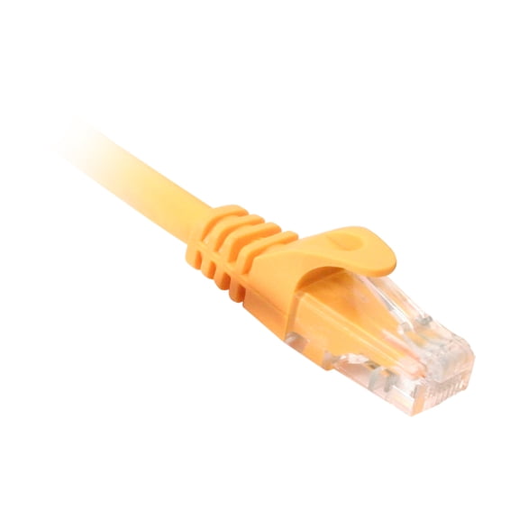QUEST TECHNOLOGY CAT6 UTP 550MHZ SNAGLESS MOLDED PATCH CORD - 100 FT, YELLOW