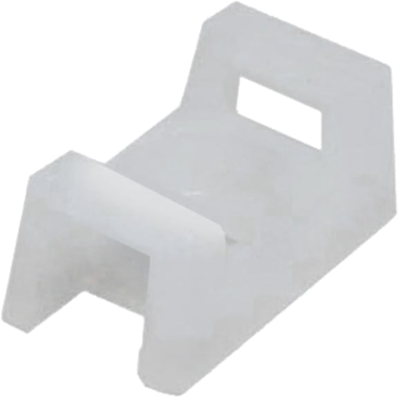 Quest Technology Nylon Cable Tie Mounts, Natural - .5 Saddle, 100 Piece Pack