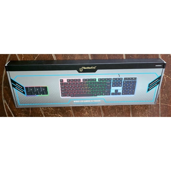 QUEST -Unlocked Wired Led Gaming Keyboard ~Universal~ (17" X 5.2" X 1.1") #Gakb-0001