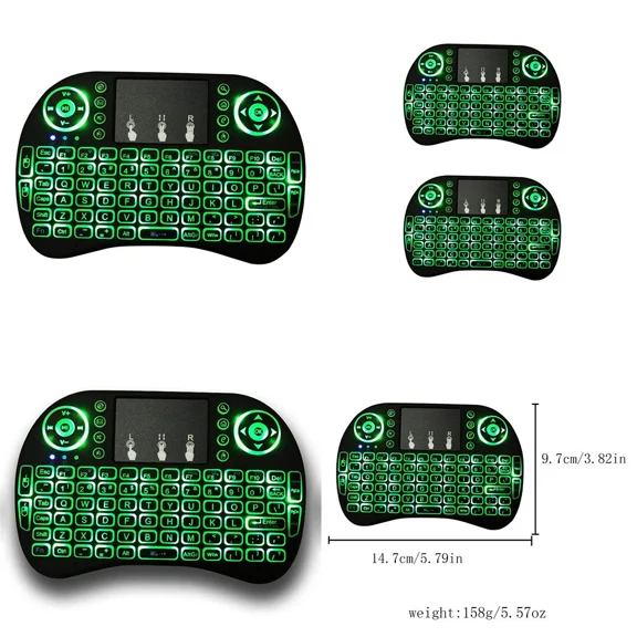 QUEST- Us 2Pc Mini I8 Wireless Keyboard 2.4G With Touchpad For Pc Android Desktop Pc Tv