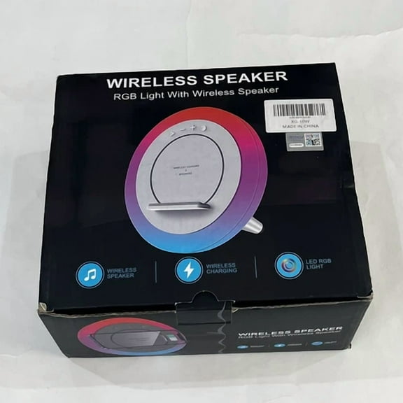 QUEST -Wireless Speaker With Rgb Light And Wireless Charging