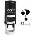 thumbnail image 1 of QUESTION MARK Self Inking Mini Rubber Stamp Colop Round Decorative Teachers Stamps 12mm, 1 of 3
