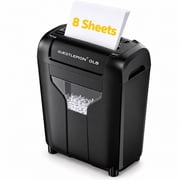 QUESTLEMON 8-Sheet Cross Cut Paper Shredder and Credit Card Shredder with 4Gal Bin for Home Use