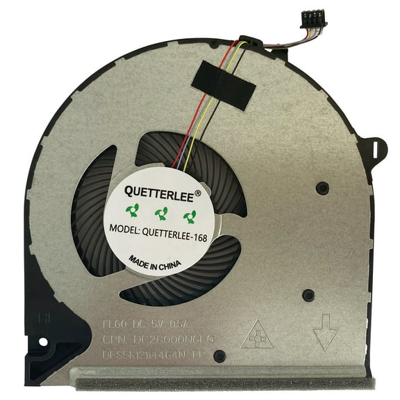 QUETTERLEE Replacement New CPU Cooling Fan for HP Pavilion 15-DU 15-DW 15s-du 15-DW0043DX 15s-du0096tu 15s-du0002TX 255 G8 250 G8 Series L52034-001 DC28000N6F0 FCC2 DFS5K12114464N FLG0 Fan