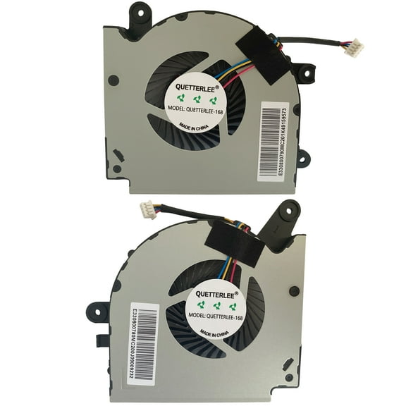 QUETTERLEE Replacement New Laptop CPU and GPU Cooling Fan for MSI GF75 Thin 9SC-027 GF75 8RC GF75 8RD GF75 9SC GF75 9SD MS-17F3 MS-17F2 MS-17F1 Series PAAD06015SL N415 PAAD06015SL N416 Fan