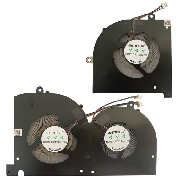 QUETTERLEE Replacement New Laptop CPU + GPU Cooling Fan for MSI GS75 P75 WS75 MS-17G1 MS-17G2 MS-17G3 Series 17G1-CPU 17G1-G-CW 17G1-G-CCW DC5V 1A Fan