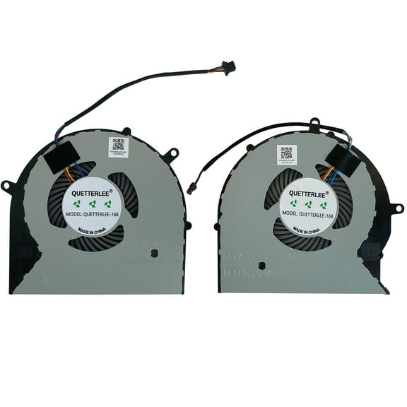 QUETTERLEE Replacement New Laptop CPU+GPU DC12V Cooling Fan for ASUS FX63VM FZ63VM FX63VM7300 FX63VM7700 FX503VM S5AM GL703VM GL703V GL703VD Series DFS602212MOOT FK7W DFS552012M00T FK7V Fan
