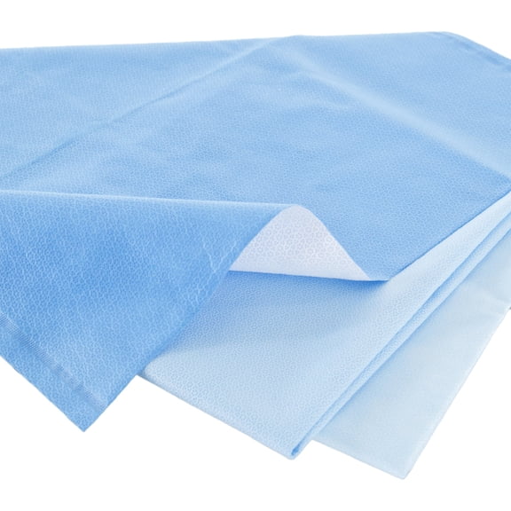 QUICK CHECK* H600 Sterilization Wrap Dual Layer White Blue 40 X 40 Inch 48 Ct