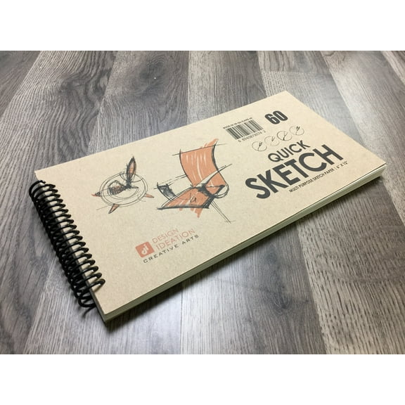 QUICK SKETCH Sketchbook : Multi-media Paper Book. (6" x 12") 60S