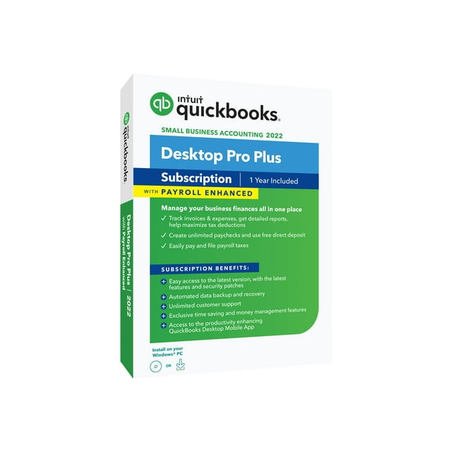 QUICKBOOKS DESKTOP Pro Plus with Enhanced Payroll