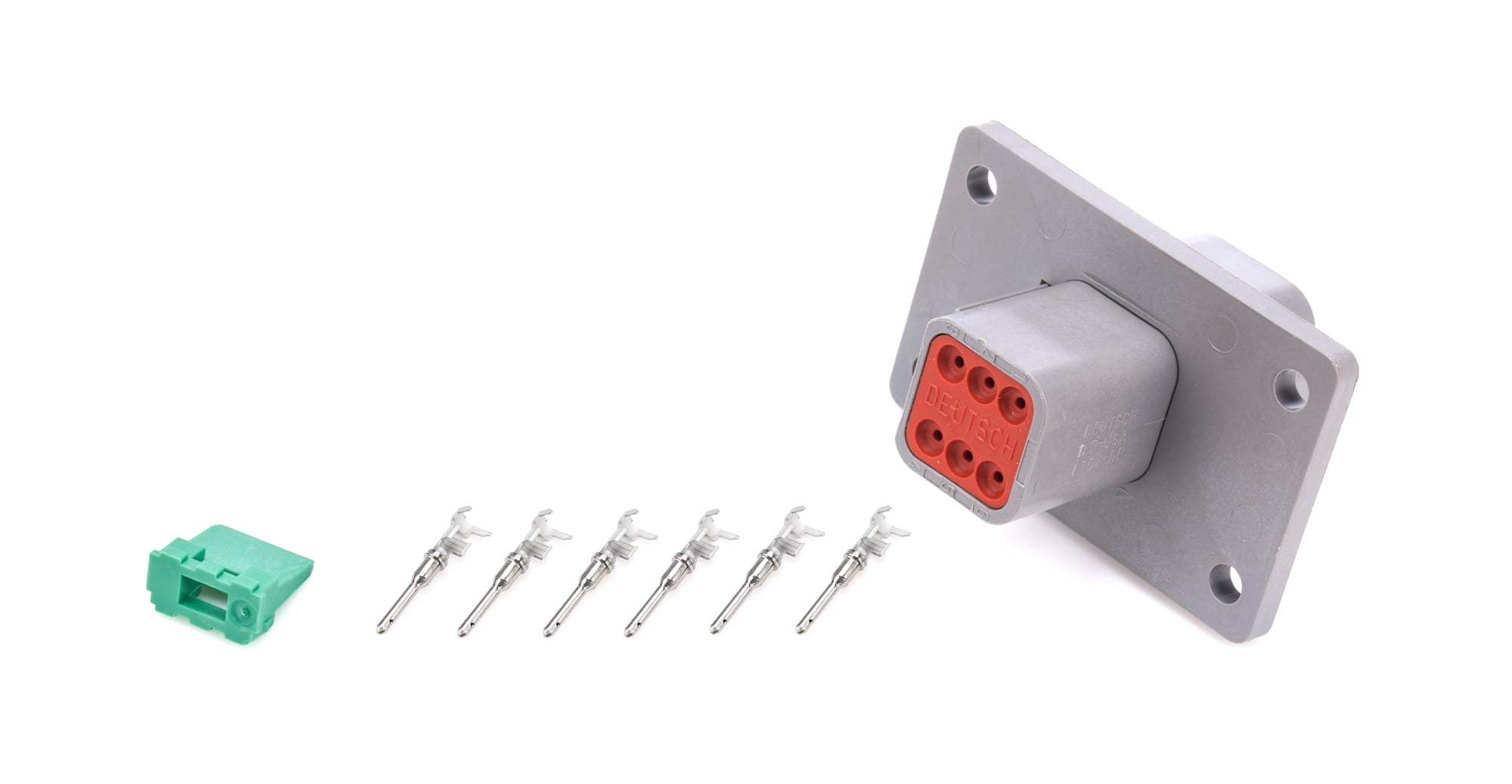 QUICKCAR RACING PRODUCTS Plug Deutsch 6 Pin Receptacle w/Flange partNumber: 71-367