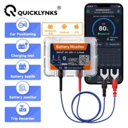 QUICKLYNKS BM6 Wireless Bluetooth Battery Monitor 12V Car Battery Health Monitoring Battery Tester for Motorcycle Truck Car, for Android iOS