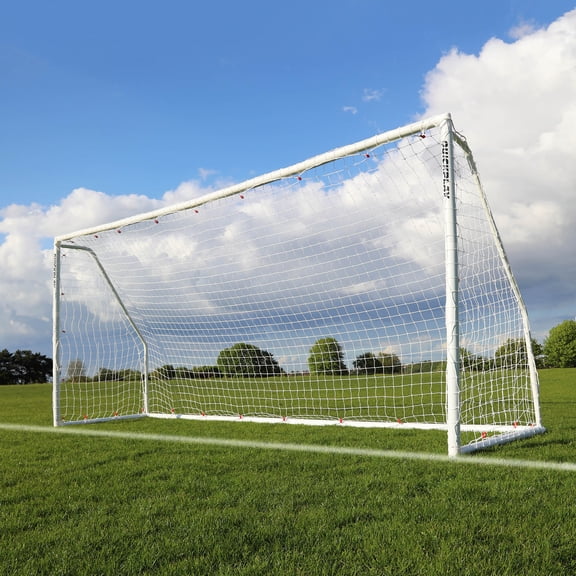 QUICKPLAY Q-Fold Match Folding Soccer Goals | Match Standard PVC Soccer Goal All Weather [Single Goal]