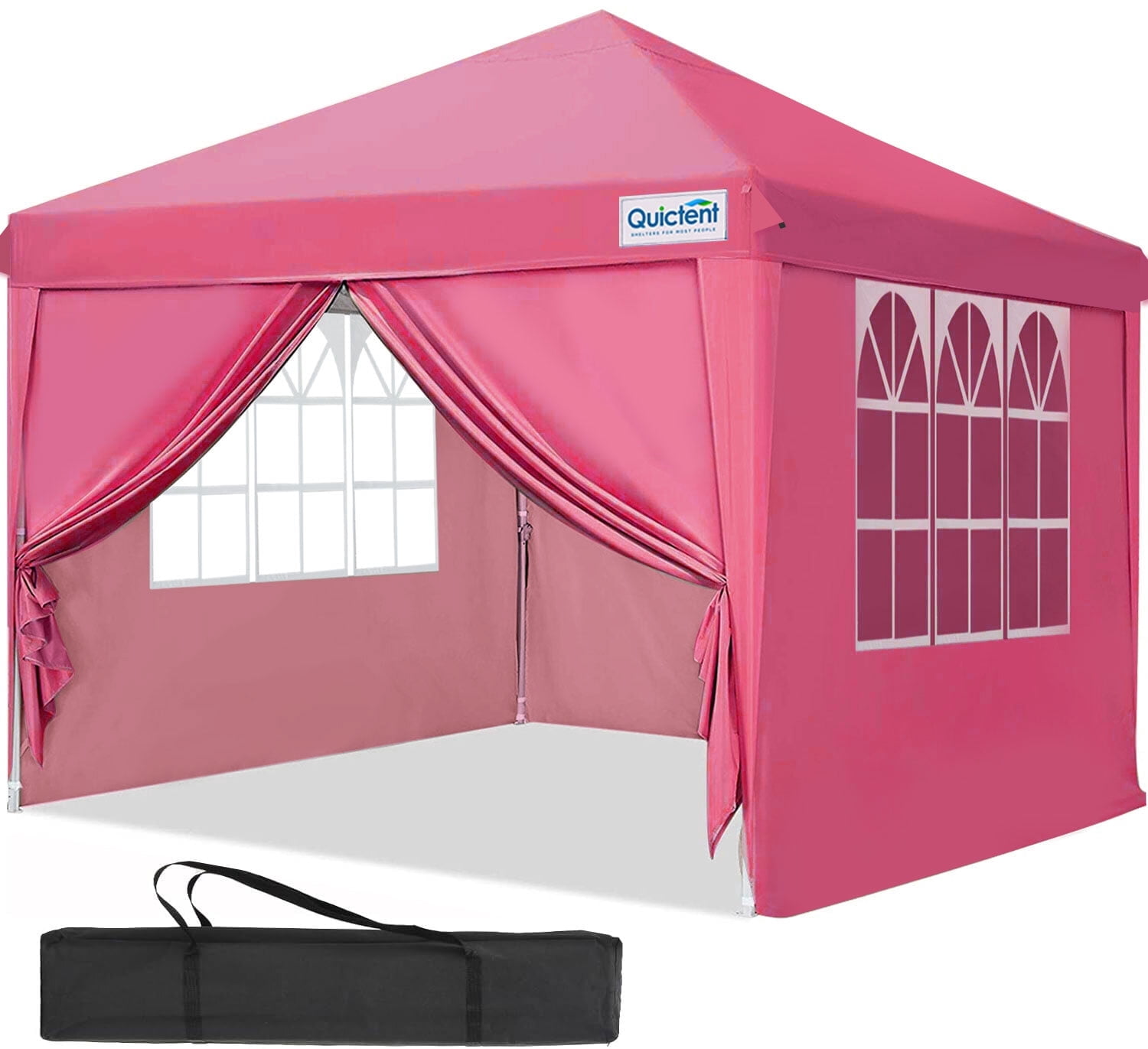 Quictent 7.8x7.8FT Pop Up Canopy Tent Adjustable Height Instant