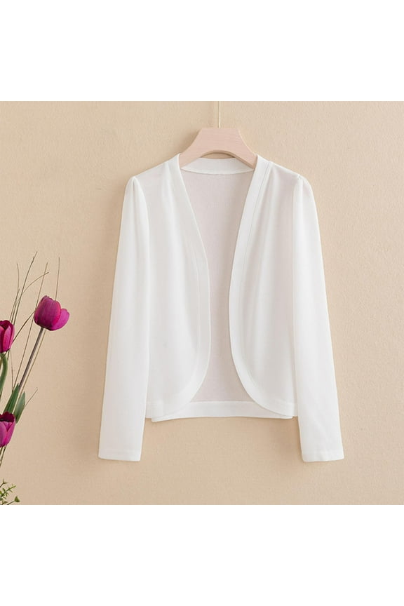 QUIDOS Fall Cardigans for Women,Fashion Women's Casual And Comfortable Blouses Solid Color Long Sleeved Cardigan