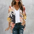 thumbnail image 1 of QUINDOS Womens Cardigan,Women's Long Sleeve Printing Casual Tops Blouse, 1 of 5