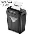 thumbnail image 1 of QUIETLEMON 8-Sheet Cross-Cut Paper Shredder for Home Office , Compact & Heavy Duty, 1 of 10