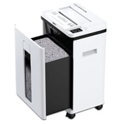 QUIETLEMON Heavy Duty Micro Cut Paper Shredder for Home Office, 200-Sheet Auto Feed & 7-Sheet Manual Shredding, P-5 Security, 5.8-Gal Bin, Shreds Paper, Credit Cards, Staples & Clips