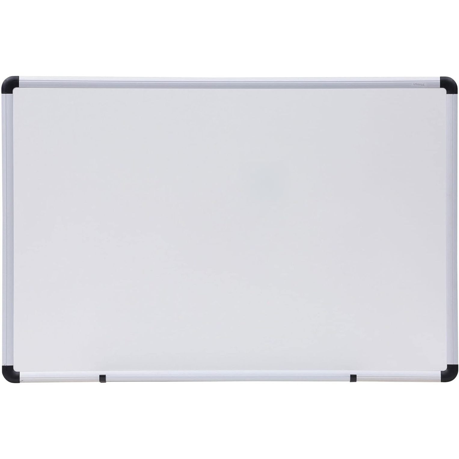 QUIETTCEX 43723 Dry Erase Board, Melamine, 36 x 24, White, Black/Gray Aluminum/Plastic Frame