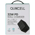 thumbnail image 1 of Quikcell 32W Dual Port (USB-C &amp; USB-A) PD Wall Charger - Black, 1 of 3