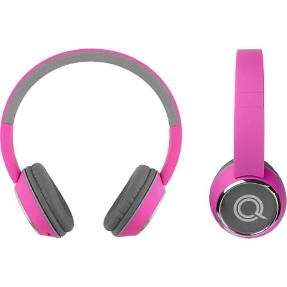 QUIKCELL Color Burst Harmonize Bluetooth On-Ear Headphones - Pink