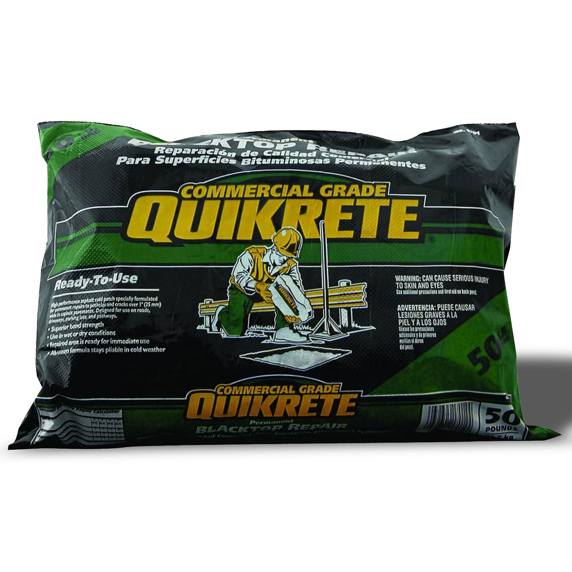 QUIKRETE Blacktop Patch Flexible Asphalt Repair Crack and Pothole Filler