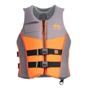 Quiksilver Men's Life Jacket, US Coast Guard Approved PFD, Flotation Device Level 70 Buoyancy Aid for Fishing Kayaking Boating, Dual Size S/M 30"- 36"