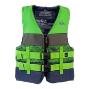 QUIKSILVER USCG Approved Adult Life Jacket, Lightweight EPE Foam and Quick-Release Buckles for Fishing Boating Kayaking - M Size
