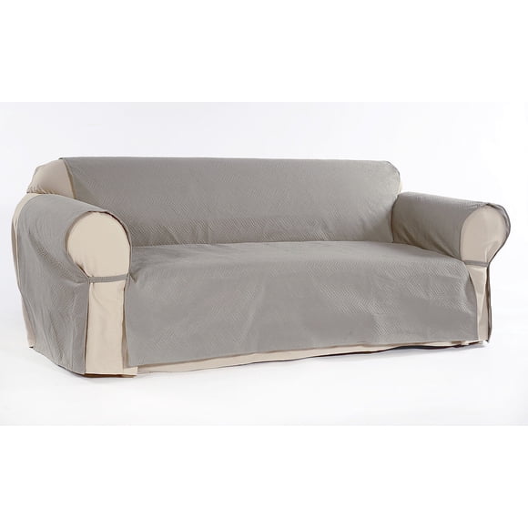 Classic Preferred Protector Polyester Furniture Sofa Slipcover, Gray