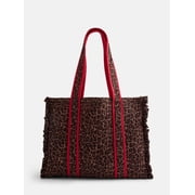 Quilted Tote Bag, Women's, Leopard