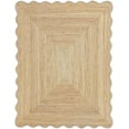 thumbnail image 1 of QUINCH Wave Edge Handwoven Area Rug Natural Fiber Farmhouse Boho Jute Rug, 1 of 5