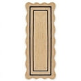 thumbnail image 1 of QUINCH Wave Edge Handwoven Area Rug Natural Fiber Farmhouse Boho Jute Rug, 1 of 5