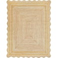 thumbnail image 1 of QUINCH Wave Edge Handwoven Area Rug Natural Fiber Farmhouse Boho Jute Rug, 1 of 4
