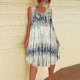 thumbnail image 1 of QUINDOS Dresses for Women 2025 Casual Crew Neck Sundress Short Sleeve Plus Size Dresses Summer Beach Tank Print Mini Short Womens Dresses, 1 of 6