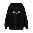 thumbnail image 1 of QUINDOS Hoodies for Women Womens Sweatshirts Casual Long Sleeve Crew Neck Graphic Pullover Tops, 1 of 6