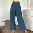 thumbnail image 1 of QUINDOS Pants for Women 2024 Wide Leg High Waisted Long Casual Pants Loose Trousers, 1 of 7