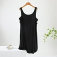 thumbnail image 1 of QUINDOS Plus Size Pajamas for Women Mid Length Sleeveless Nightgowns for Women Strap Pleated Sleep Dress Casual Pirnt Crew Neck Loose Sleepwear Night Dress, 1 of 7