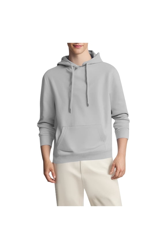 Solid Color Sweatshirts Men Solid Color Mens Hoodies Slim Fit Long Sleeve Casual Patchwork Pullover Tops