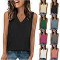 thumbnail image 1 of Royisotas Tank Tops for Women Summer Sleeveless V-neck Shirts Casual Running Womens Camisoles, 1 of 10