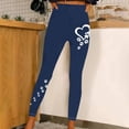 thumbnail image 1 of QUINDOS Valentine's Day Leggings for Women Full Length High Waist Heart Print Compression Yoga Pants, 1 of 4