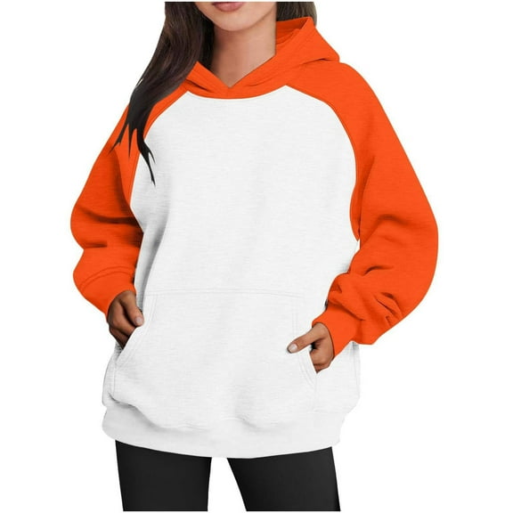 QUINDOS Women's Hoodies and Sweatshirts Patchwork Womens Sweatshirts Casual Long Sleeve Graphic Crew Neck Pullover Tops