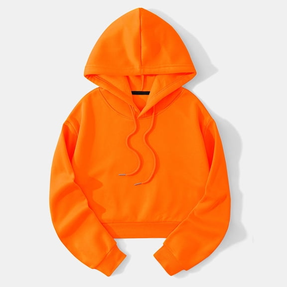 QUINDOS Womens Hoodies Basic Womens Sweatshirts Casual Graphic Long Sleeve Crew Neck Pullover Tops