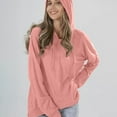 thumbnail image 1 of QUINDOS Womens Hoodies Tunic Sweatshirts Women Casual Long Sleeve Crew Neck Plain Pullover Tops, 1 of 6