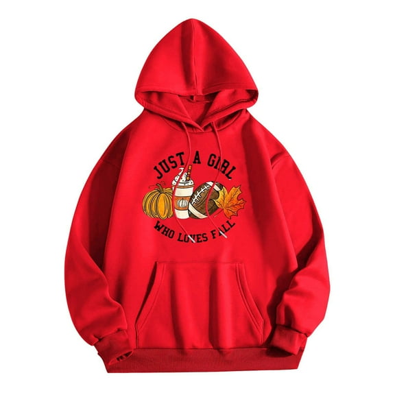 QUINDOS Womens Hoodies with Zippers Women's Fashion Hoodies Casual Long Sleeve Crew Neck Graphic Pullover Tops