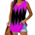 thumbnail image 1 of QUINDOS Womens Shirts Purple Yoga Tank V-Neck Basic Casual Flowy Summer Sleeveless T-Shirt Womens Tank Tops, 1 of 5