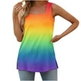 thumbnail image 1 of QUINDOS Womens Tank Tops 2025 Basic Summer Multicolor Fashion Printed Vest Loose Sleeveless T-shirt Pullover Tops Camisoles for Women, 1 of 5