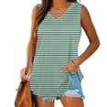 thumbnail image 1 of QUINDOS Womens Tank Tops 2025 Green Basic Tank V-Neck Basic Casual Flowy Summer Sleeveless T-Shirt Camisoles for Women 2025, 1 of 5