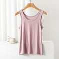 thumbnail image 1 of QUINDOS Womens Tank Tops Plus Size Pink Exercise Summer Solid Color Loose Sleeveless Round Neck T-shirt Home Tops Thin Bottoming Shirt Womens Camisoles, 1 of 7
